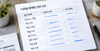 구글과 네이버 디지털 마케팅 시안의 plan 이미지