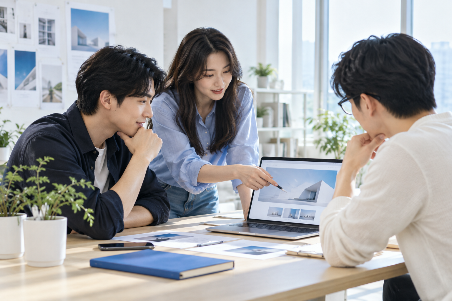IT 아웃소싱 상담의 콘셉트 이미지